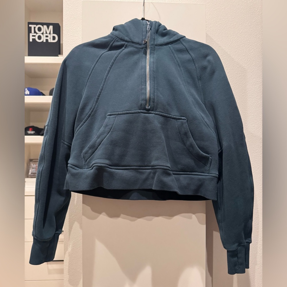 Lululemon Athletica Scuba Oversized Half Zip Hoodie Color-Submarine